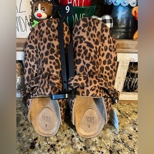 Time and Tru buckled clogs